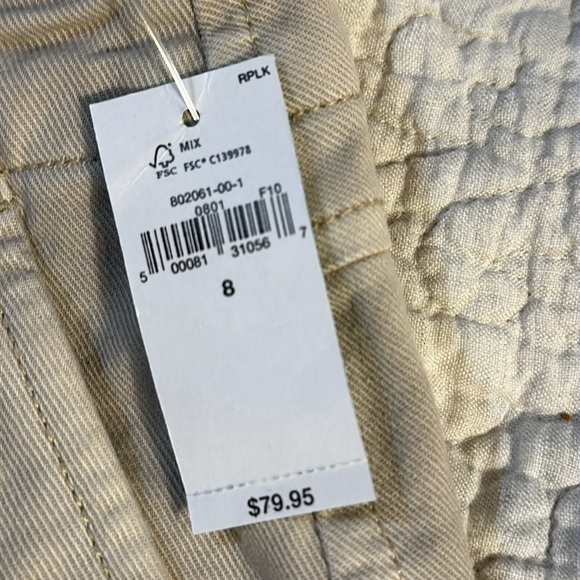 New With Tags - Mid Rise Loose Khakis - size 8 - Moonstone tan - Picture 5 of 9